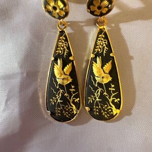 JAPANESE DAMASCENE EARRINGS